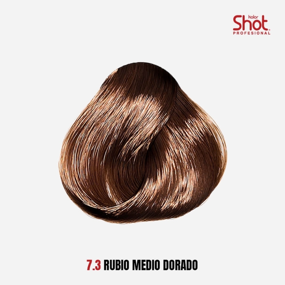 Kolor Shot Professional 7.3 Medium Golden Blonde - (90ml) - Permanent Dye